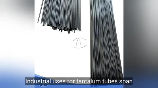 Tubi di tantalio per l'industria elettrica